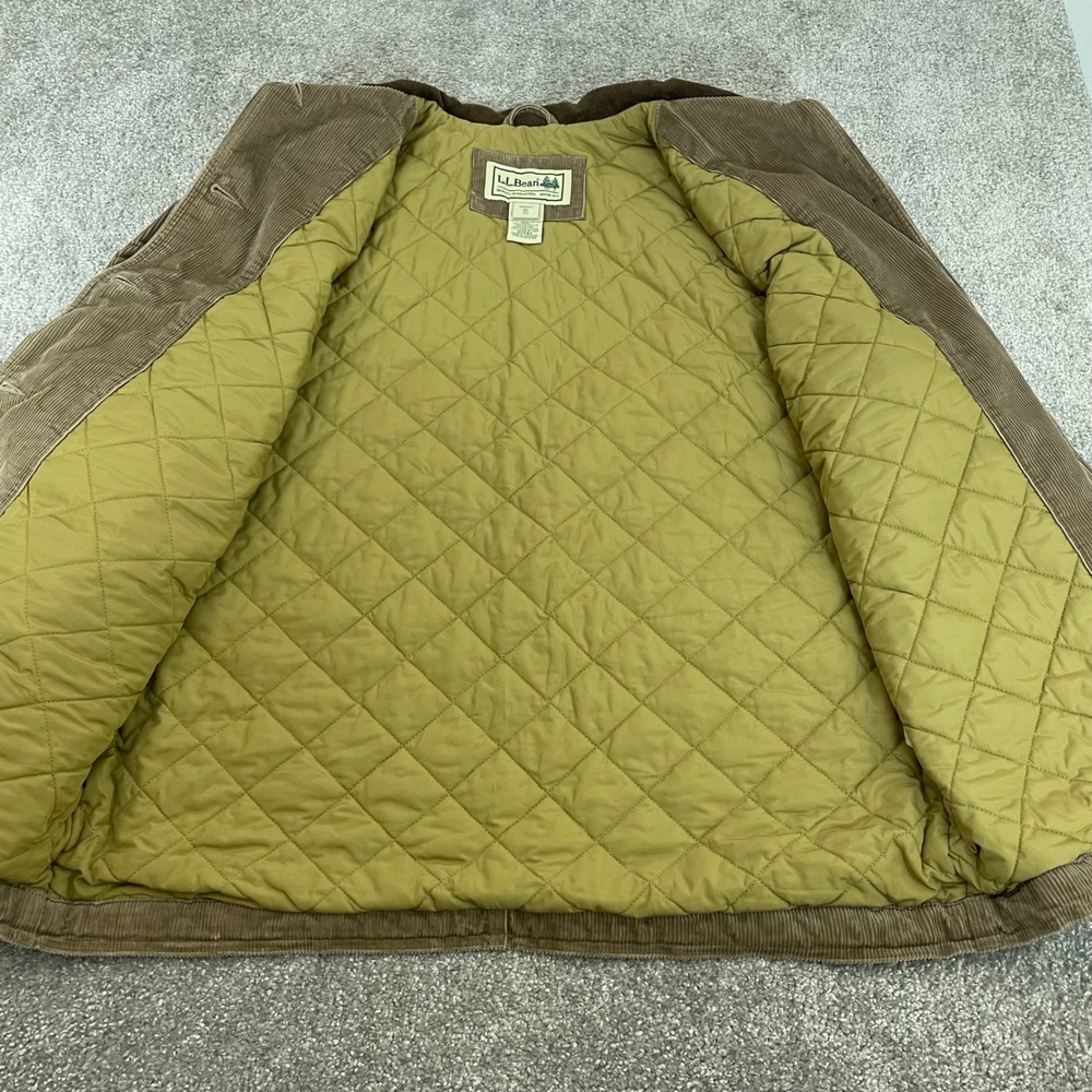 LL Bean Barn Coat Womens Extra Large Chore Jacket Corduroy Quilted Lined - Picture 3 of 11